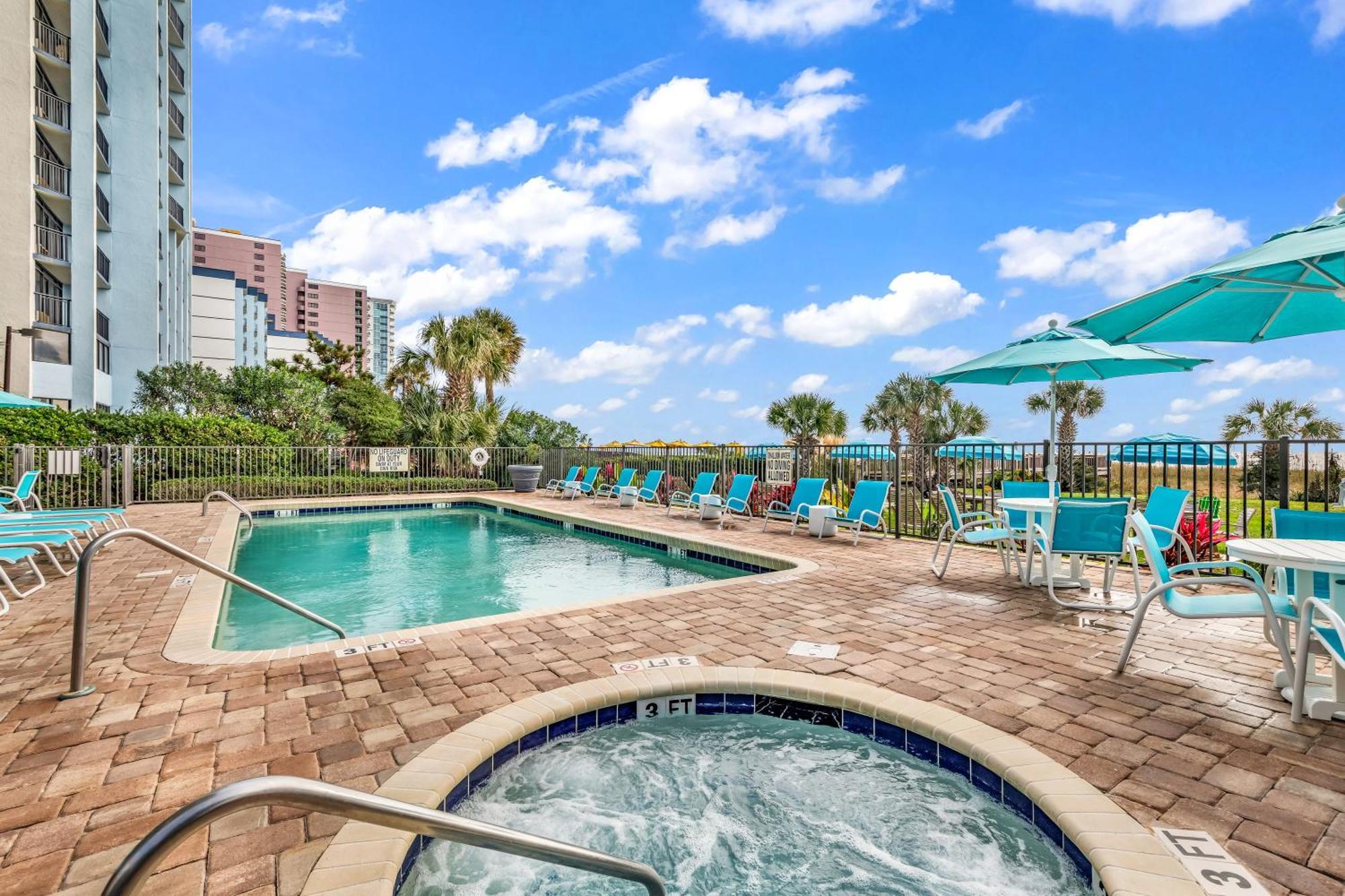 Ocean View Double Suite! Sleeps 4 Meridian Plaza 705 Myrtle Beach Esterno foto